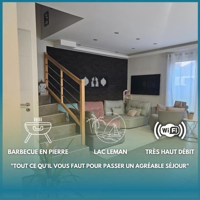 Villa Moderne, A 2 Pas Du Lac Leman سْييه المظهر الخارجي الصورة